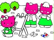 Juego Pintar a Hello Kitty - Pintar a Hello Kitty online gratis, jugar Gratis