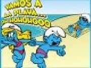 Juego Puzzle Pitufos en la Playa - Puzzle Pitufos en la Playa online gratis, jugar Gratis